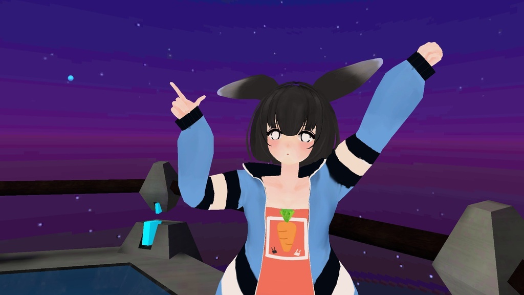 【オリジナル3Ⅾモデル】うさぎのすけ【無料】【Quest対応】