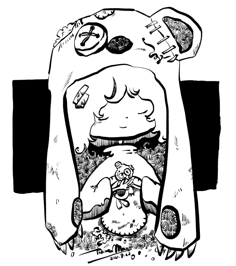 オリジナルTシャツ【思い出の中 -kuro-】