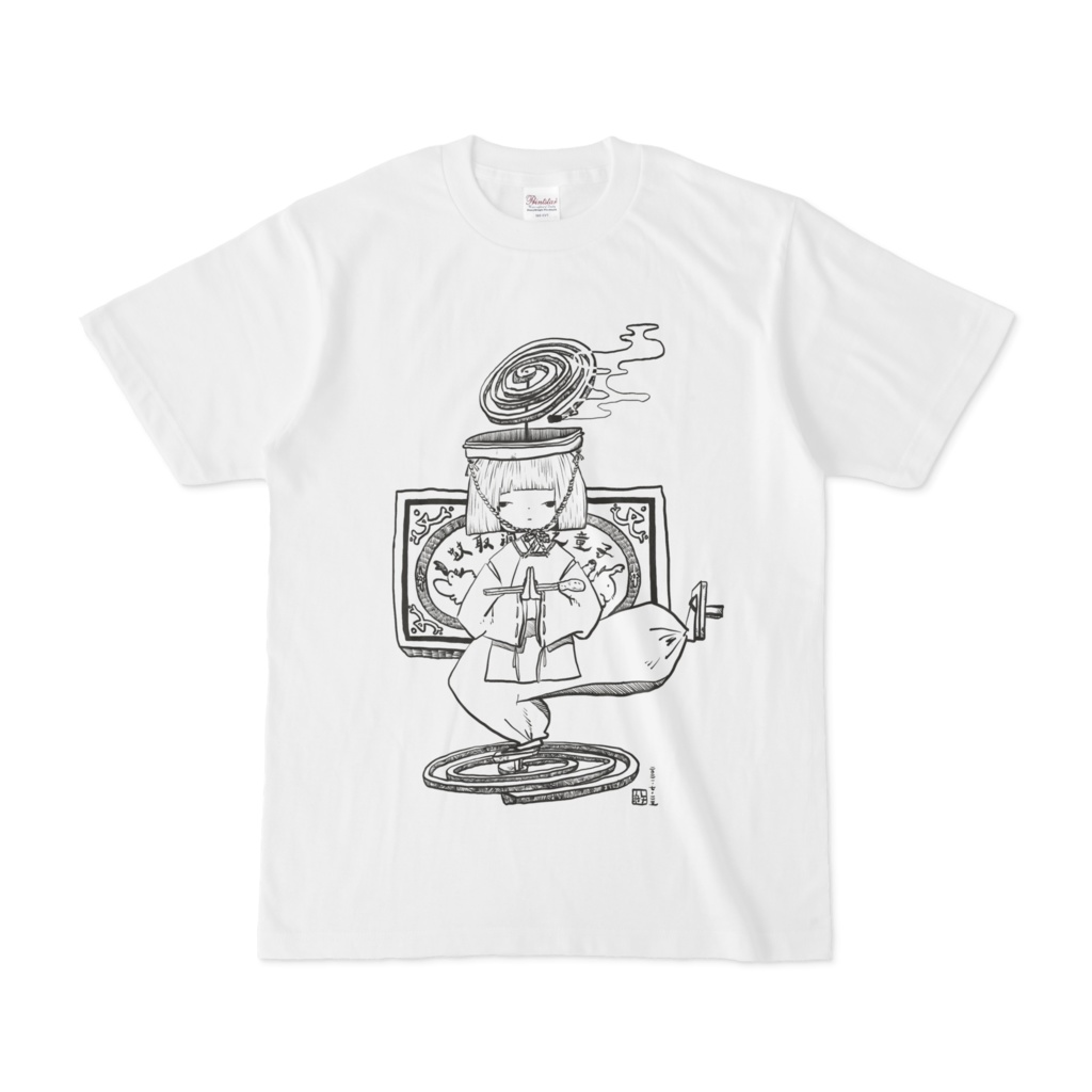 オリジナルTシャツ【蚊取渦巻之童子 -siro-】