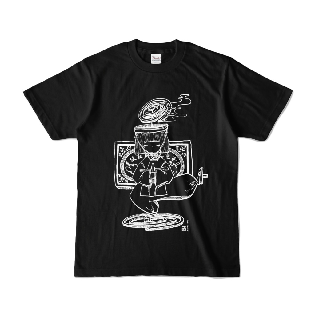 オリジナルTシャツ【蚊取渦巻之童子 -kuro-】