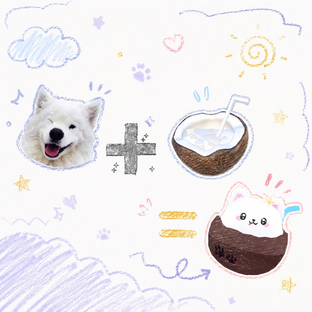 【無料/FREE】Coconut&Samoyed