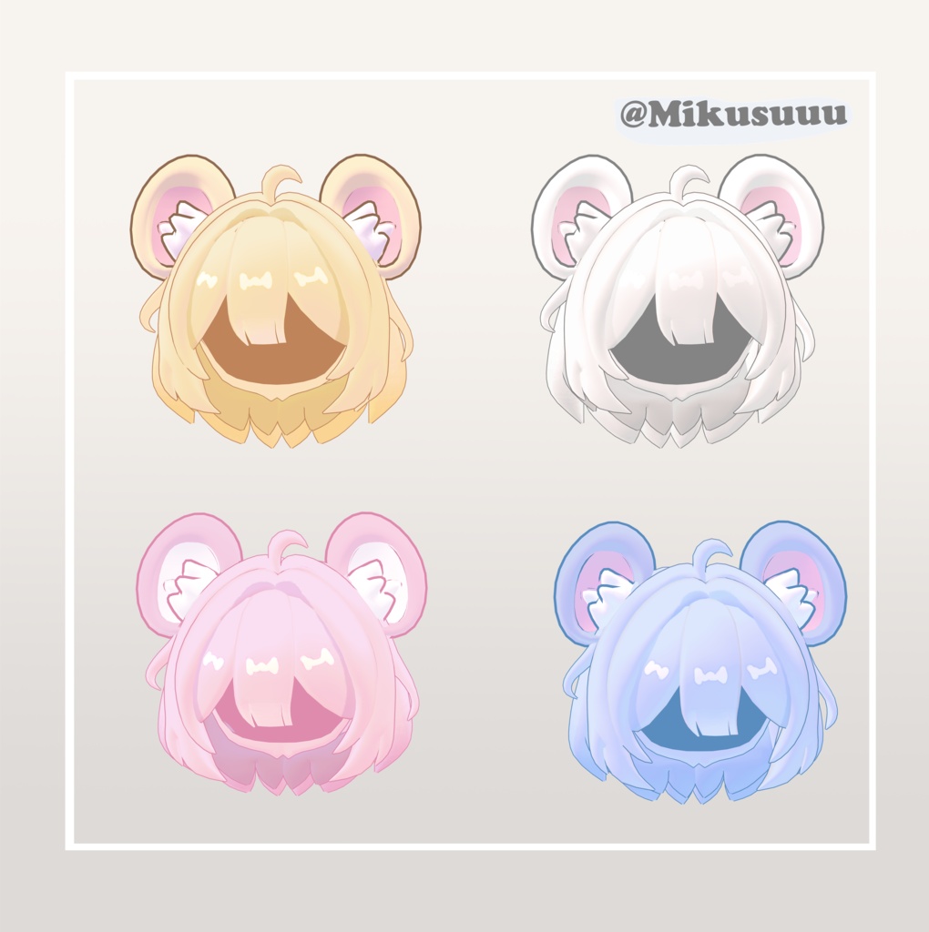 【Kipfel専用】Mouse-Ear Bob-キプフェル 3D髪型