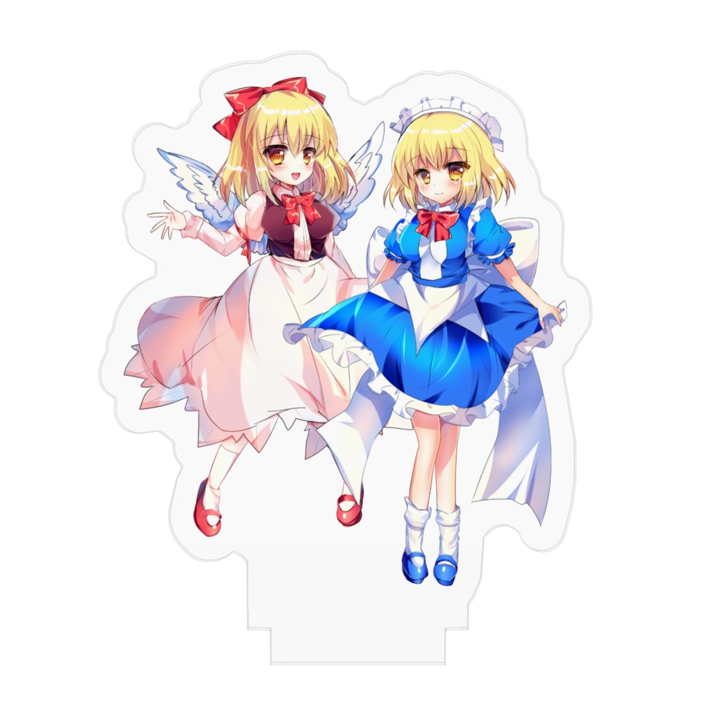東方幻想郷 幻月&夢月◇アクリルフィギュア(アクリルスタンド) 50x50mm