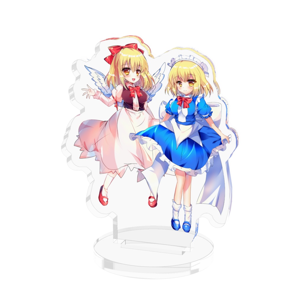 東方幻想郷 幻月&夢月◇アクリルフィギュア(アクリルスタンド) 50x50mm