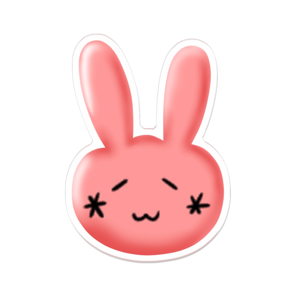 【氷桜】うさぎちゃんアクリルバッジ