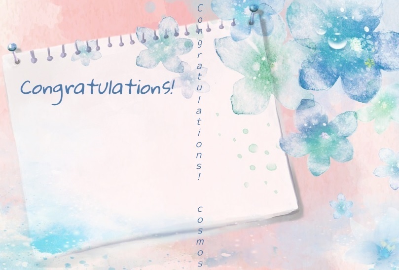Congratulations！
