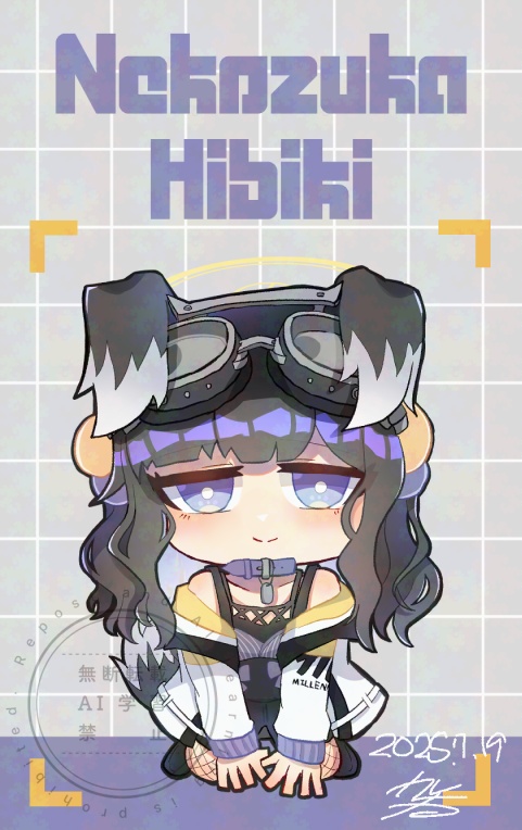 猫塚ヒビキ(通常/チア)台紙付きアクキー