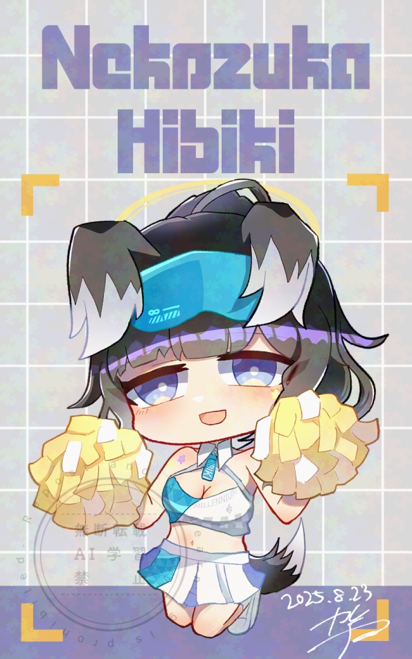 猫塚ヒビキ(通常/チア)台紙付きアクキー