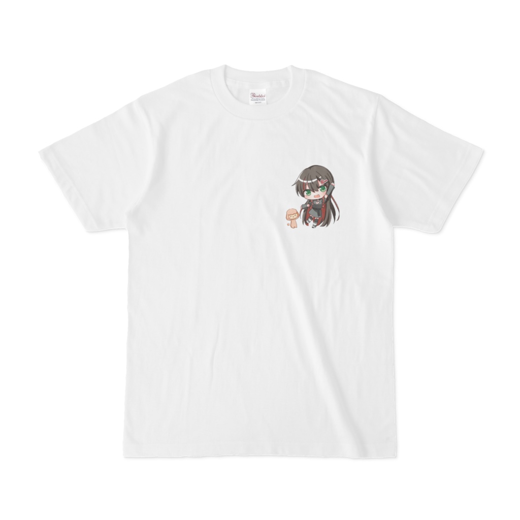 RionちゃんTシャツ(ホワイト，ワンポイント)