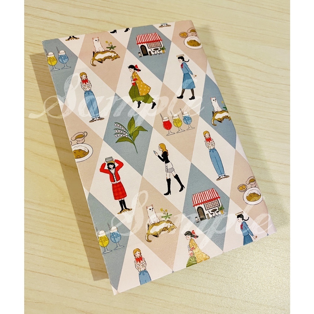 【DL商品】スズランが咲く道で ブックカバー 若草【B4画像データ】