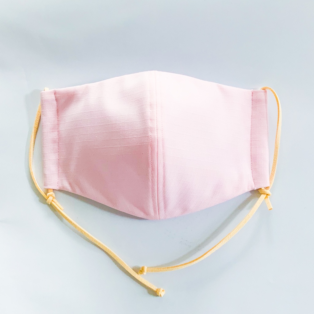 Mサイズ ハンドメイドマスク かわいい 人気のピンク色のマスク 日本製 Polinky Booth