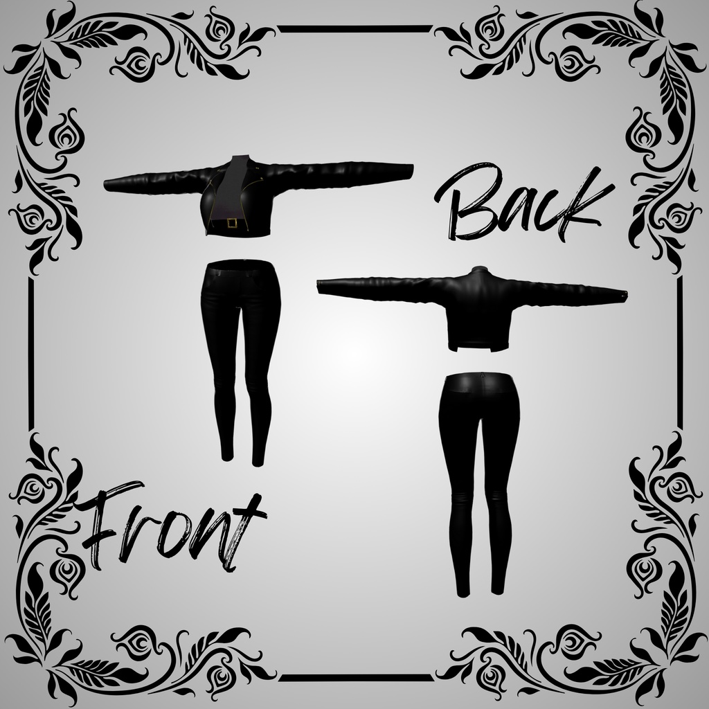 【森羅・しなの・白雨対応】レザーセットアップ『Leather outfit』