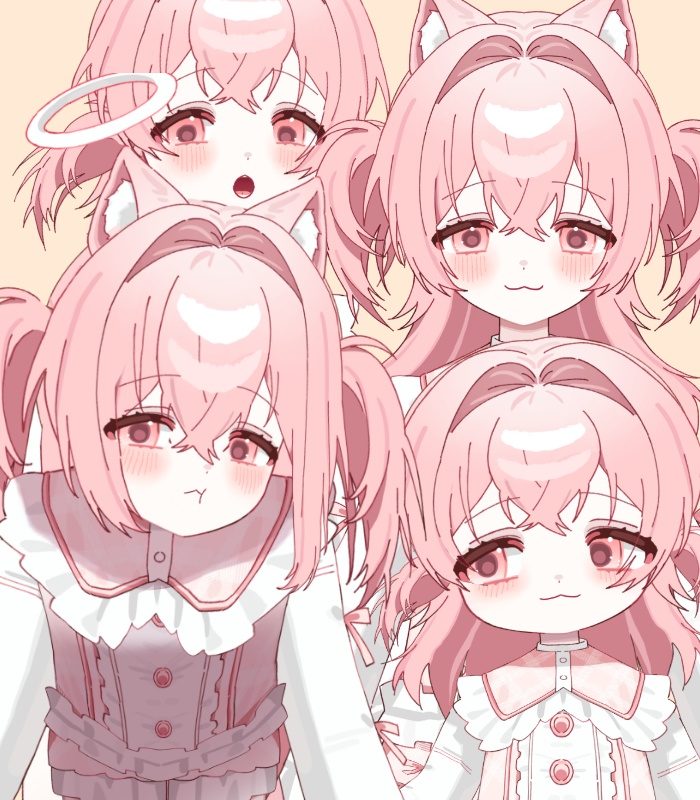 【Live2d】 ホームウェア ネコ / 少カスタム可能 【VTS】