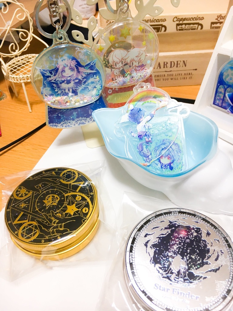 スノードーム風キーホルダー