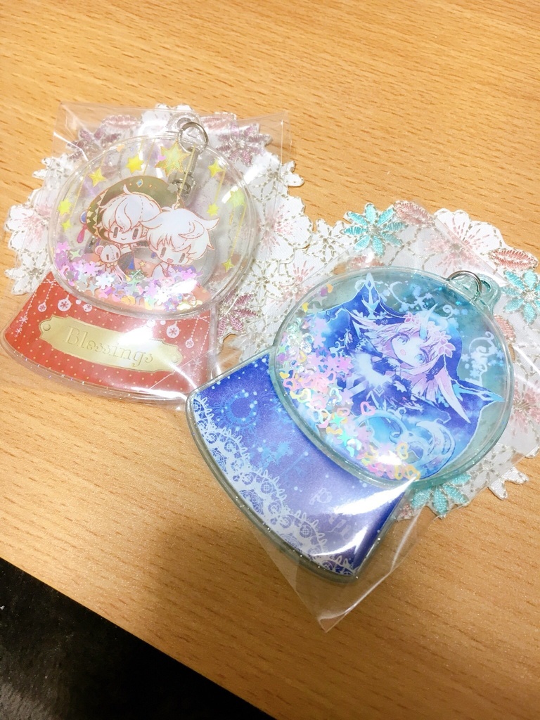 スノードーム風キーホルダー