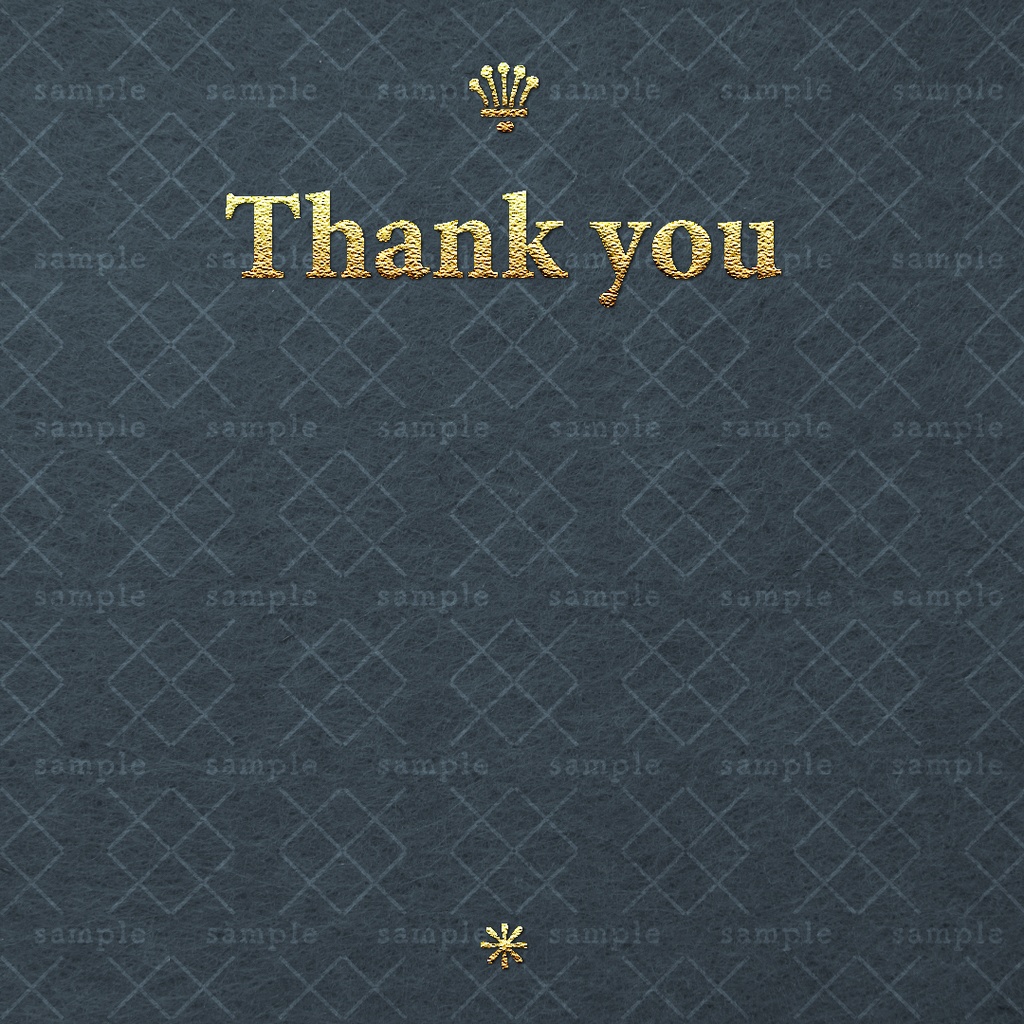 【Canva編集】お客様への感謝を伝える Thanksカードテンプレート|ゴールド