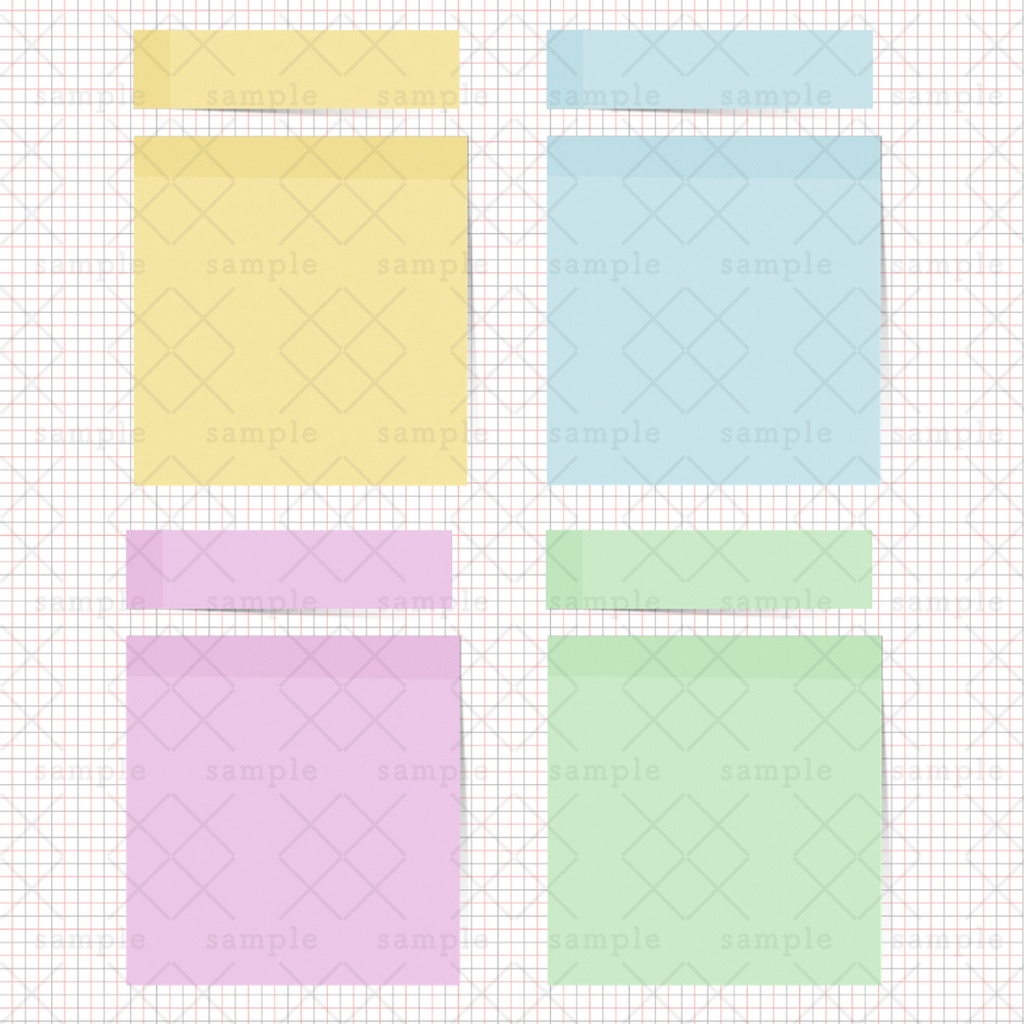 【Canva】文字の角度調整ゼロ!めくれ感がリアルな付箋(ふせん)素材セット