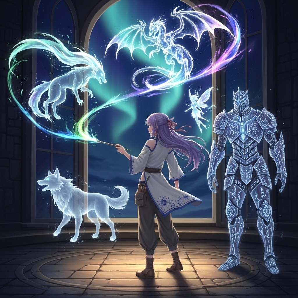 幻想背景20枚パック:狼×ドラゴン×妖精×守護者 Wolf_Dragon_Fairy_Guardian_FantasyBackgrounds_20