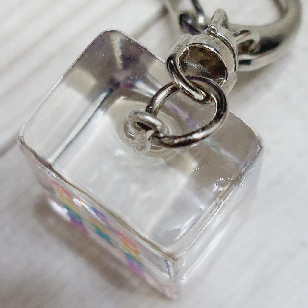 クリア麻雀牌キーホルダー【索子】レインボー