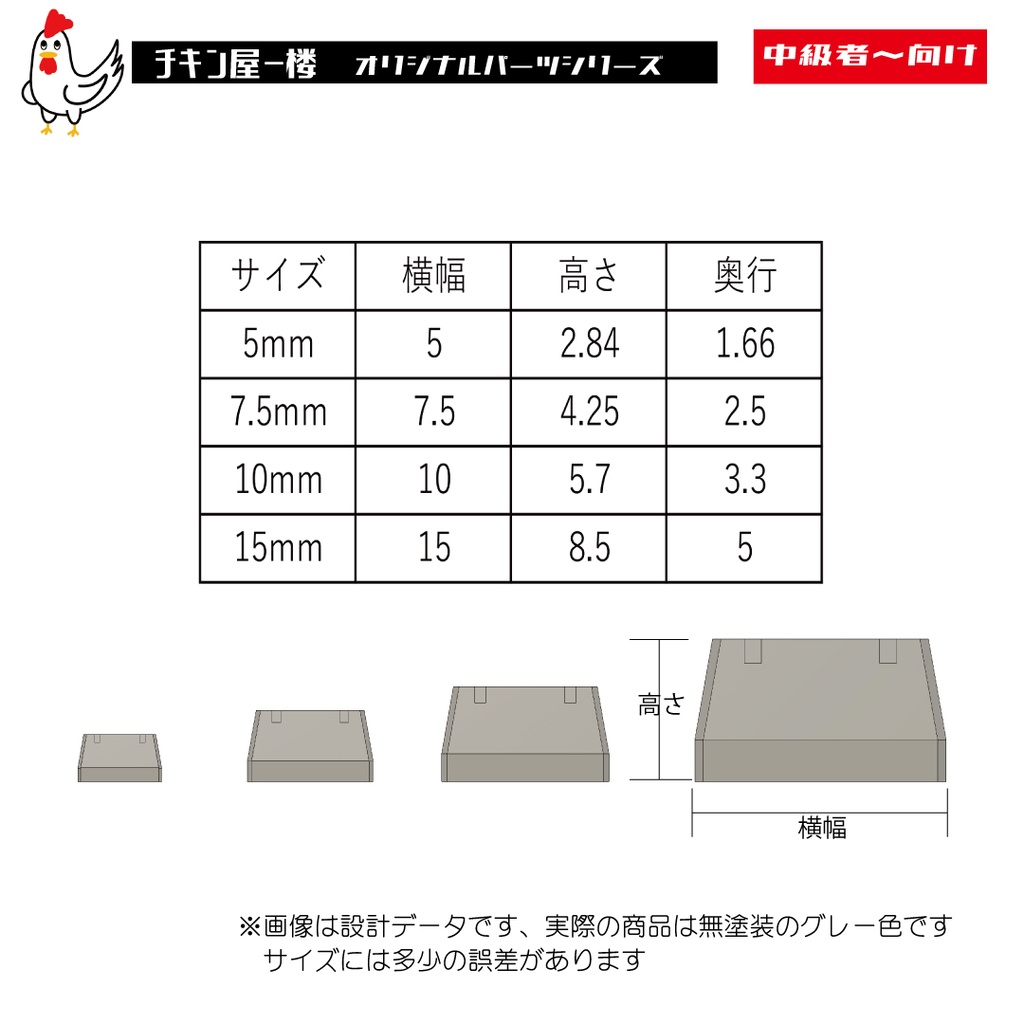 角バーニア5 5,7.5,10,15mm