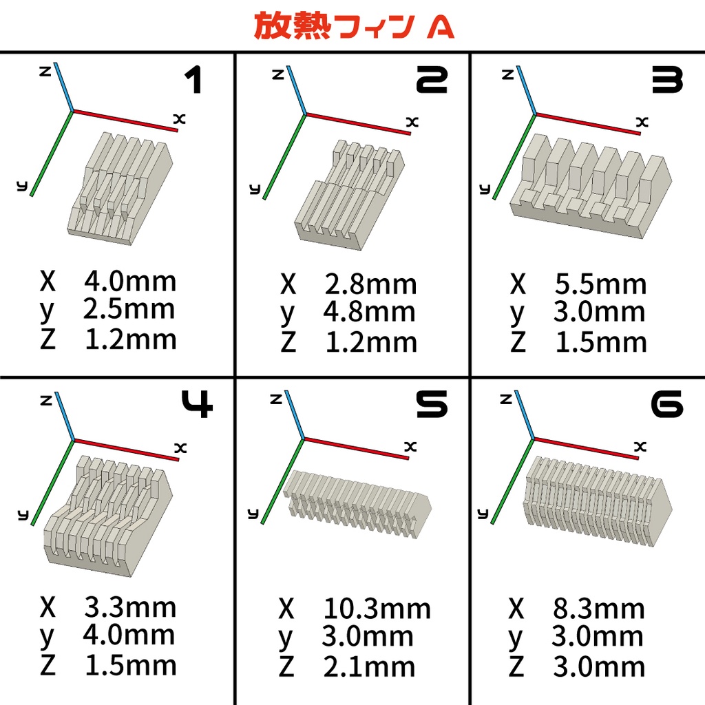 放熱フィンA・B