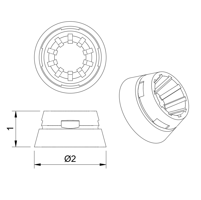 シンプルシリーズ：丸台形2.0～6.0