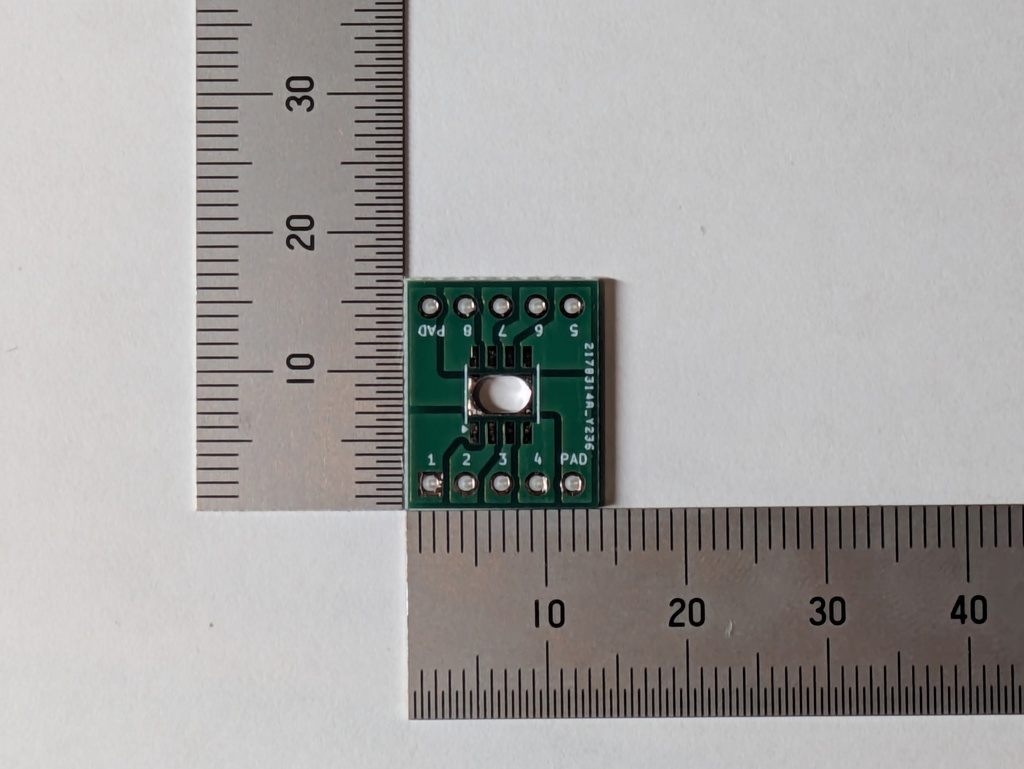 大電流対応 パッド付きSOP8(1.27mm)DIP変換基板 4枚セット