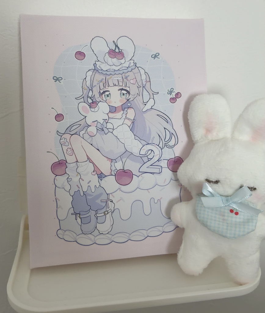 🐰2周年記念🎂キャンバスアート