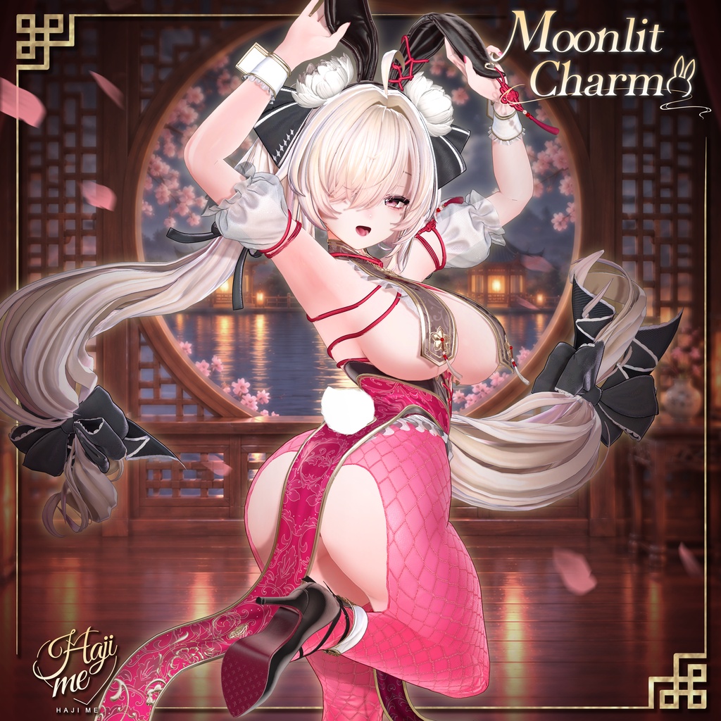【Moonlit Charm】19 アバター対応 ギミック付き衣装&髪型