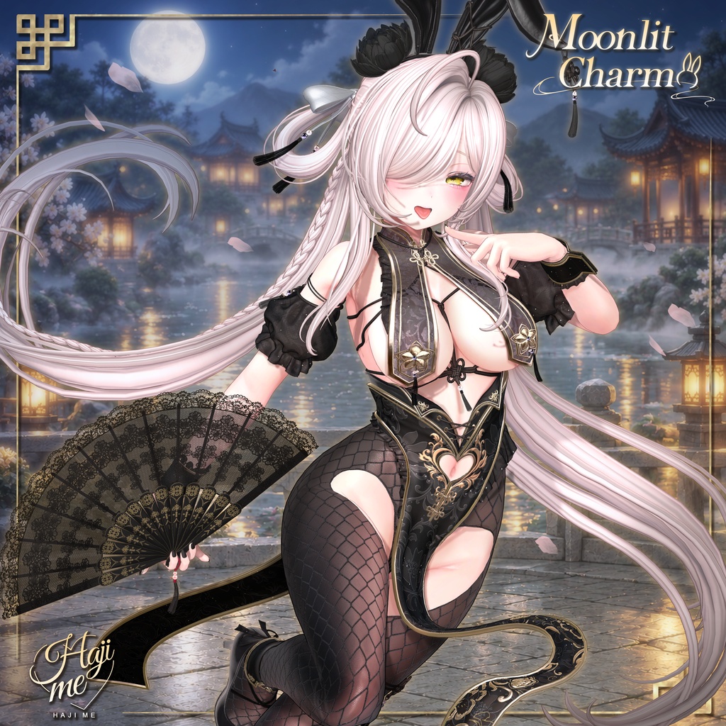 【Moonlit Charm】19 アバター対応 ギミック付き衣装&髪型