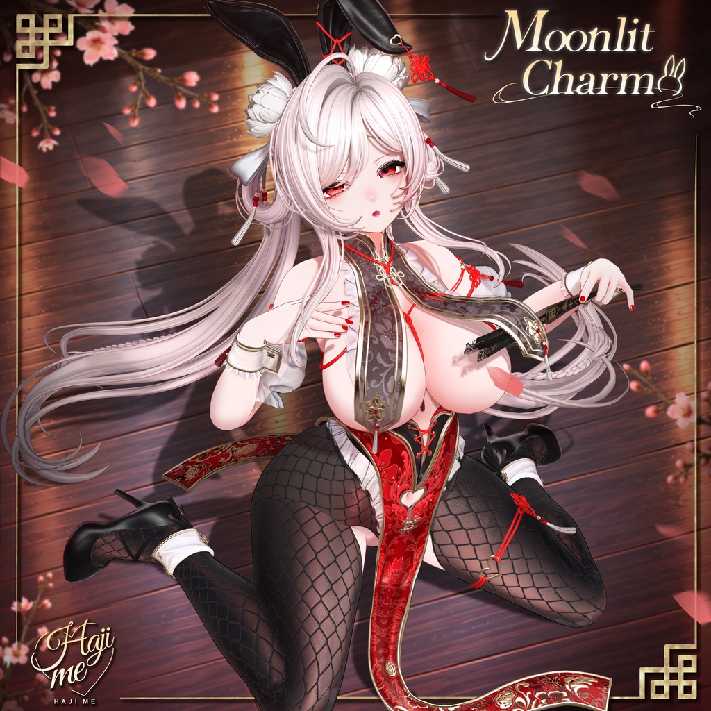 【Moonlit Charm】19 アバター対応 ギミック付き衣装&髪型
