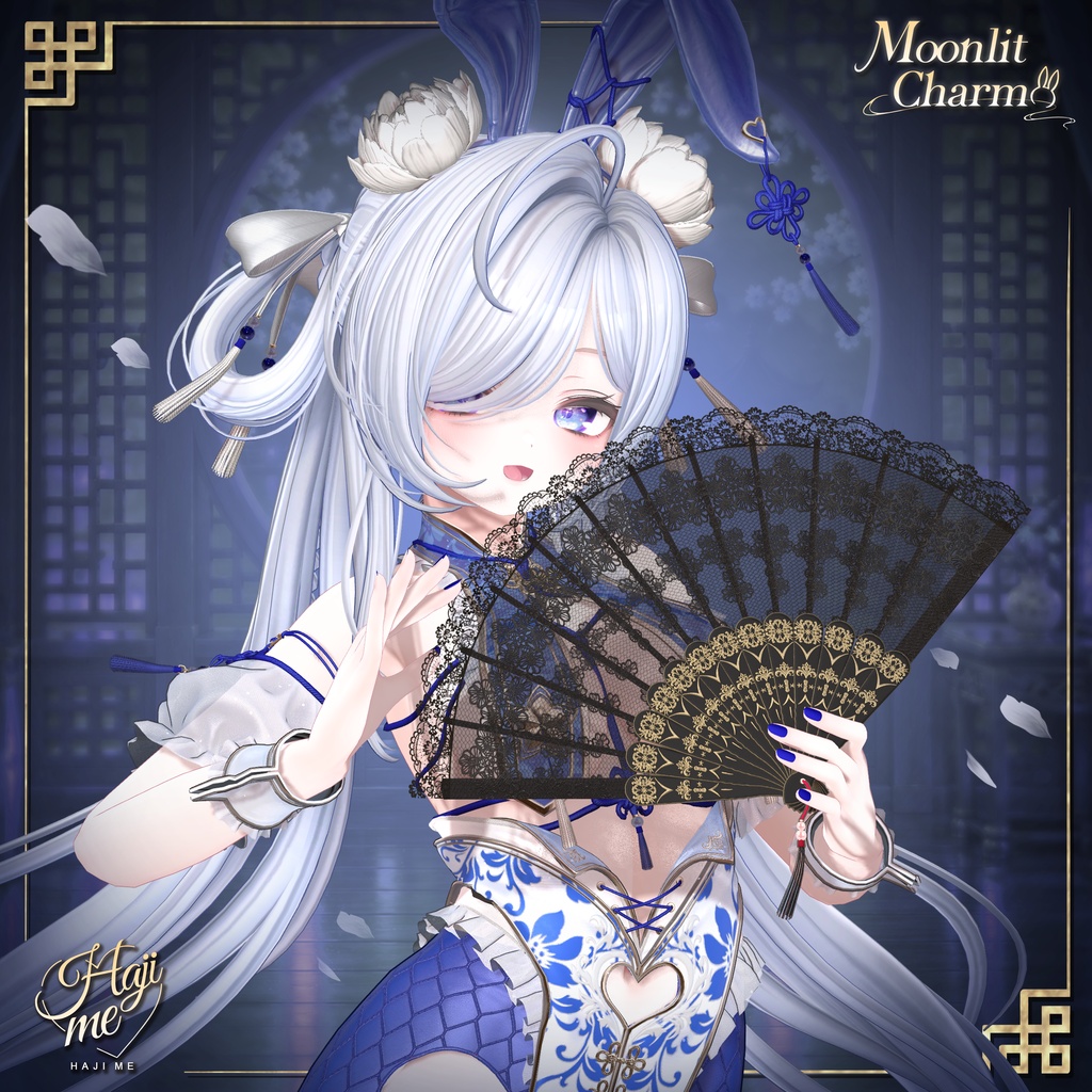 【Moonlit Charm】19 アバター対応 ギミック付き衣装&髪型