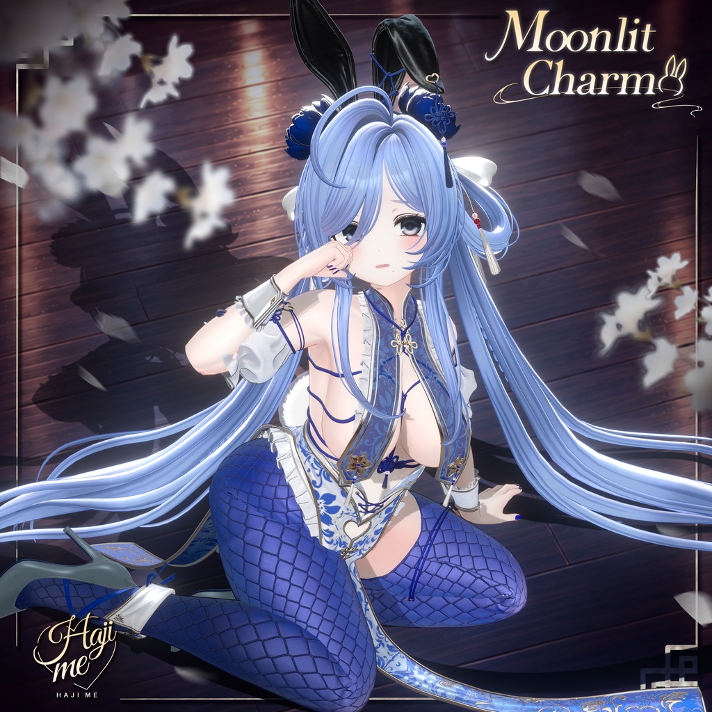 【Moonlit Charm】19 アバター対応 ギミック付き衣装&髪型