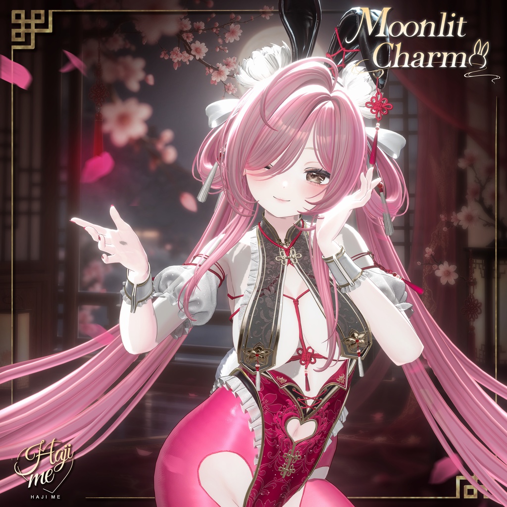【Moonlit Charm】19 アバター対応 ギミック付き衣装&髪型