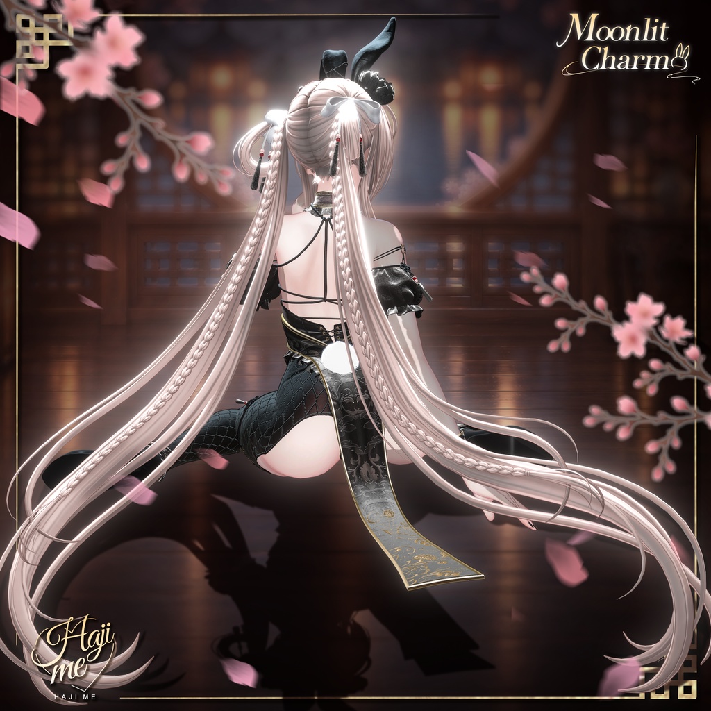 【Moonlit Charm】19 アバター対応 ギミック付き衣装&髪型