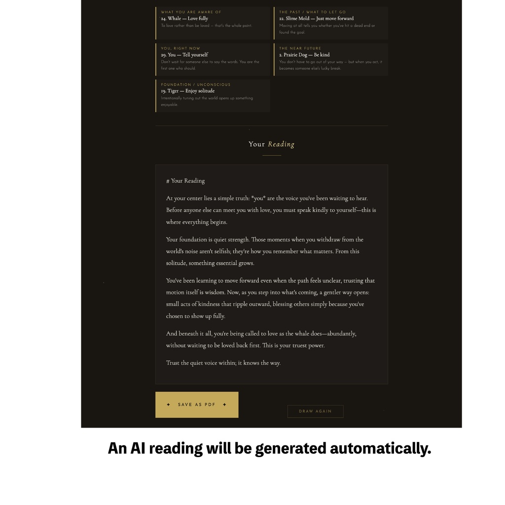 【英語版】5枚スプレッド+AI解説