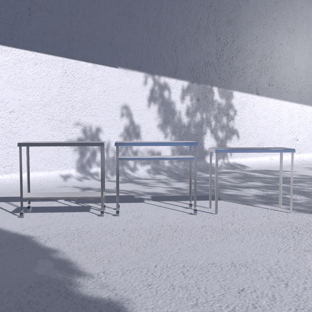 ステンレスオープンラック 〈3Dmodel〉