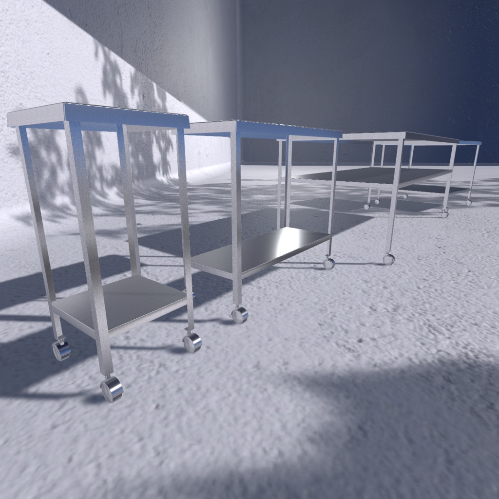 ステンレスオープンラック 〈3Dmodel〉