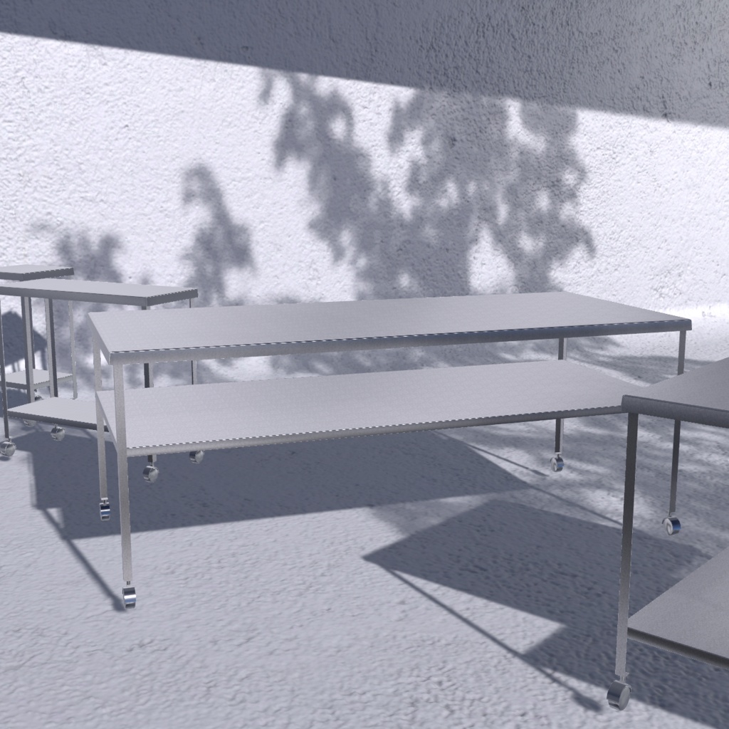 ステンレスオープンラック 〈3Dmodel〉