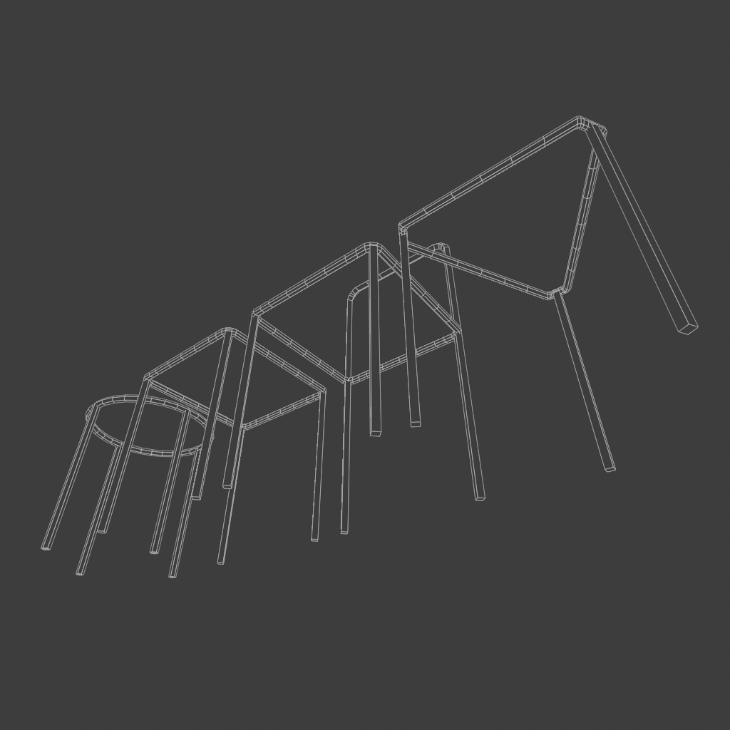 フレームチェア〈3Dmodel〉