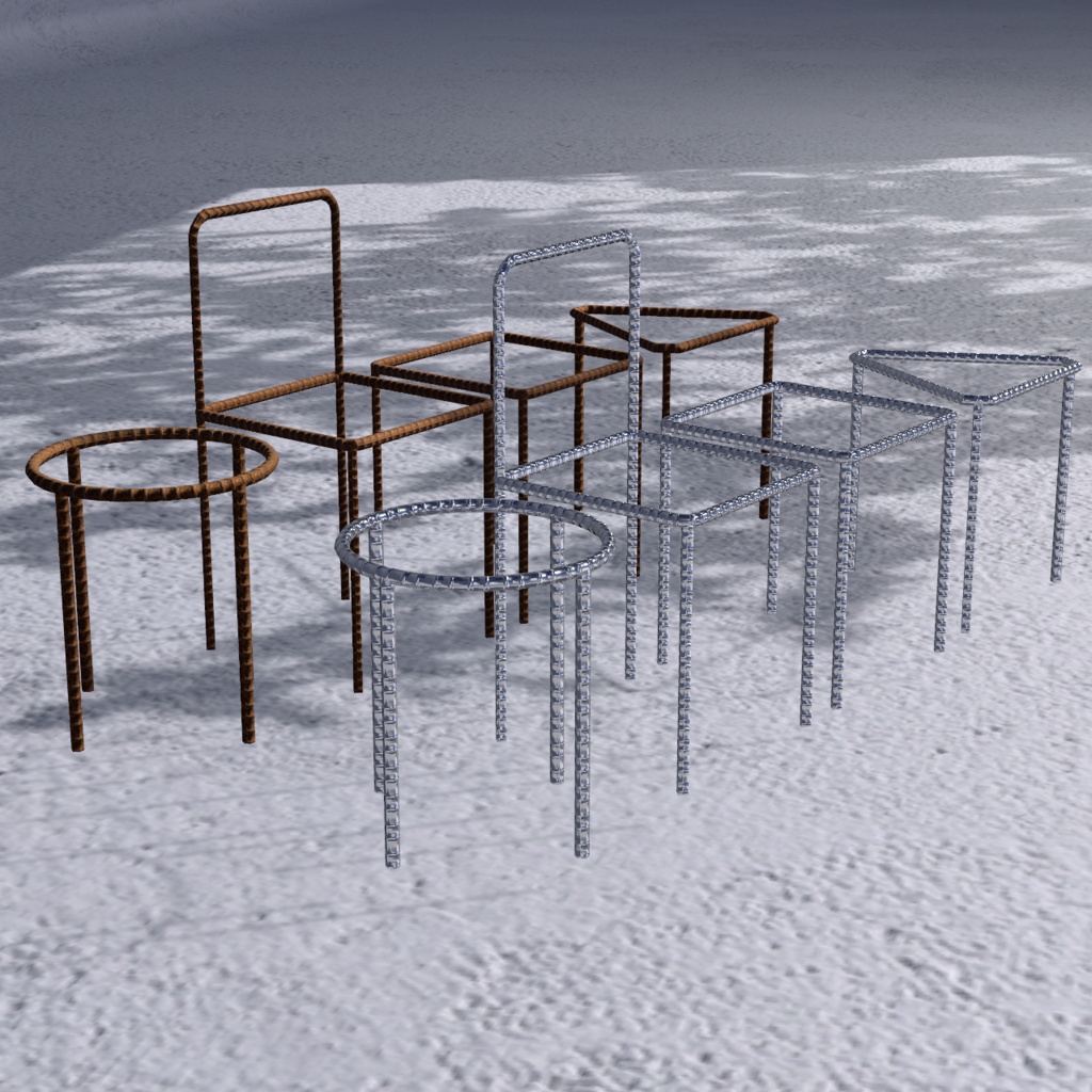 フレームチェア〈3Dmodel〉