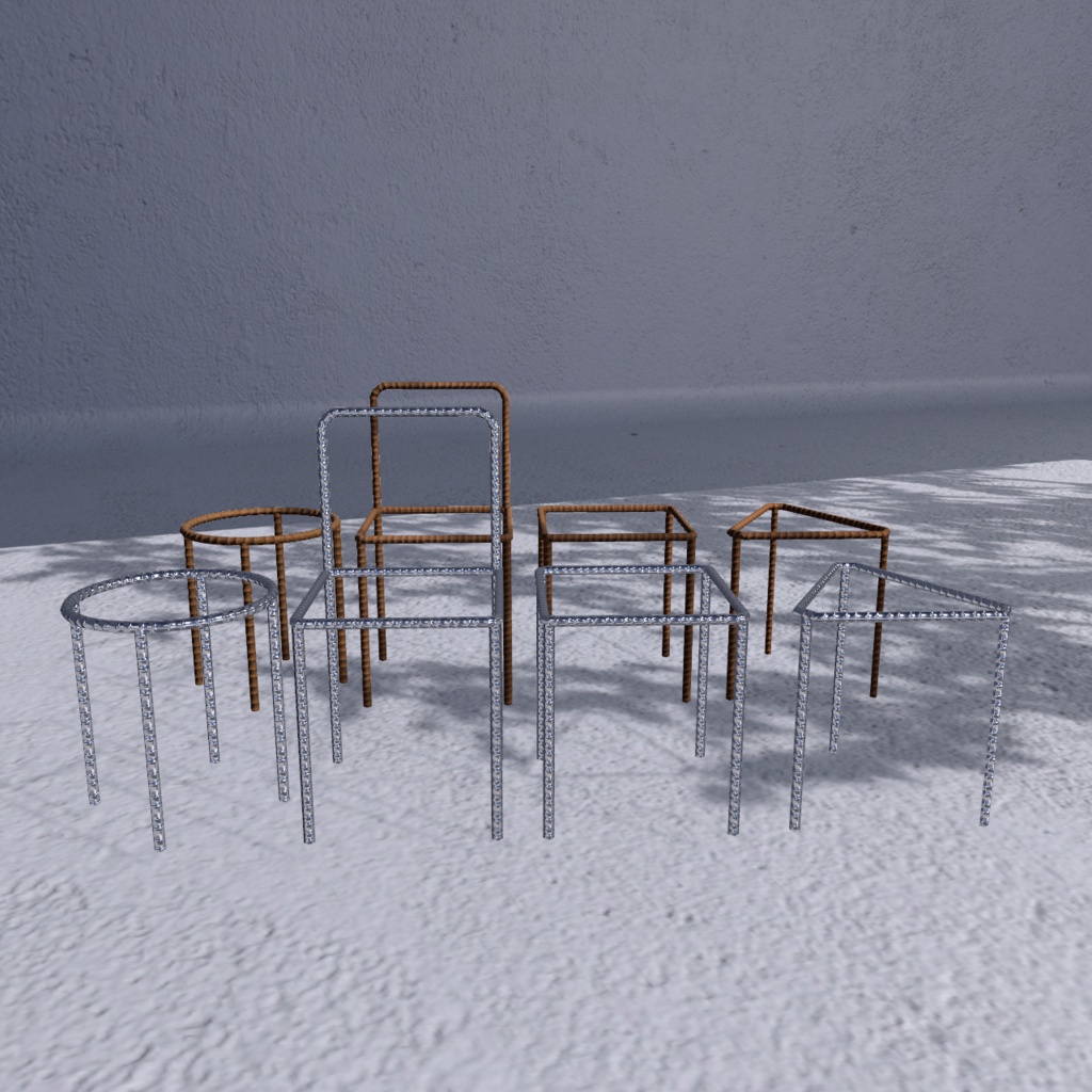 フレームチェア〈3Dmodel〉