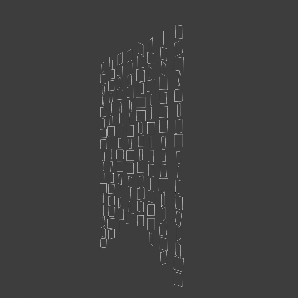 キラキラビーズカーテン〈3Dmodel〉