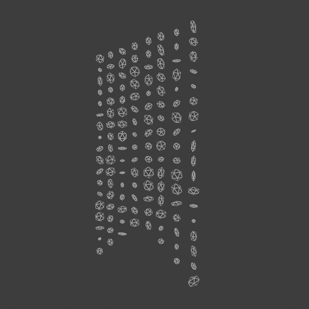 キラキラビーズカーテン〈3Dmodel〉