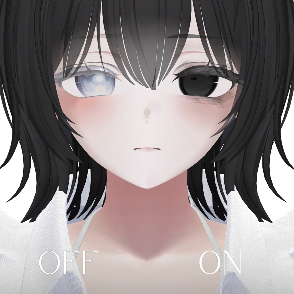 【しなの Shinano】Dark Sketchy Eye + MakeUp + Blendshape