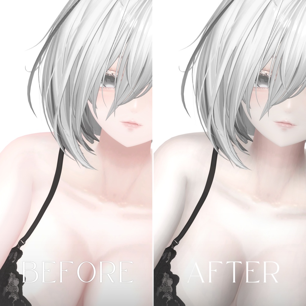 Faint Toon Real Skin Material【Liltoon】