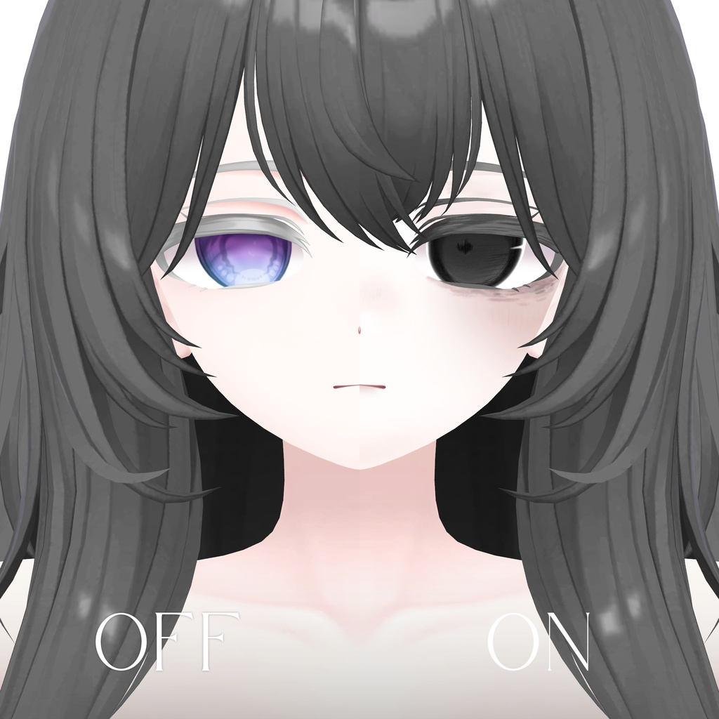 【愛莉 Airi】Dark Sketchy Eye + MakeUp + Blendshape