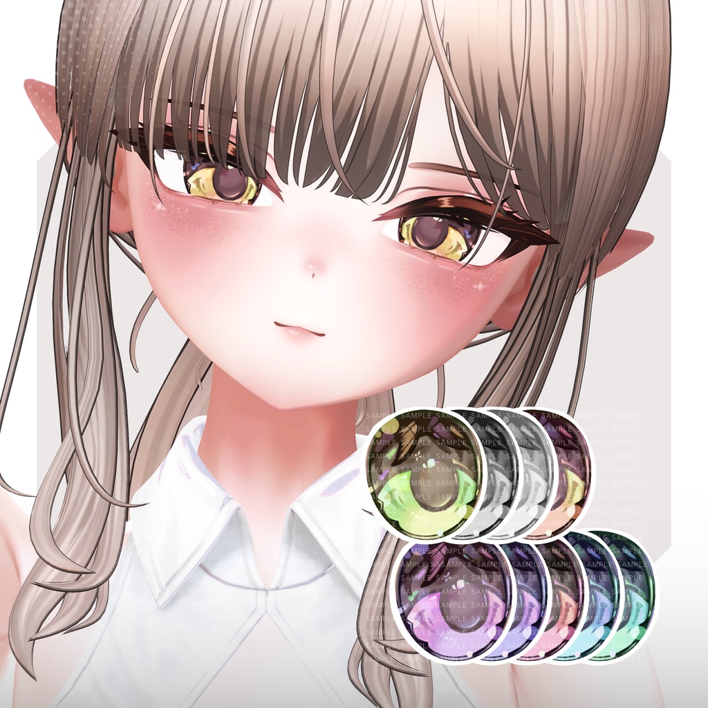 【まよ Mayo】Elf Veil Eye + MakeUp + Blendshape