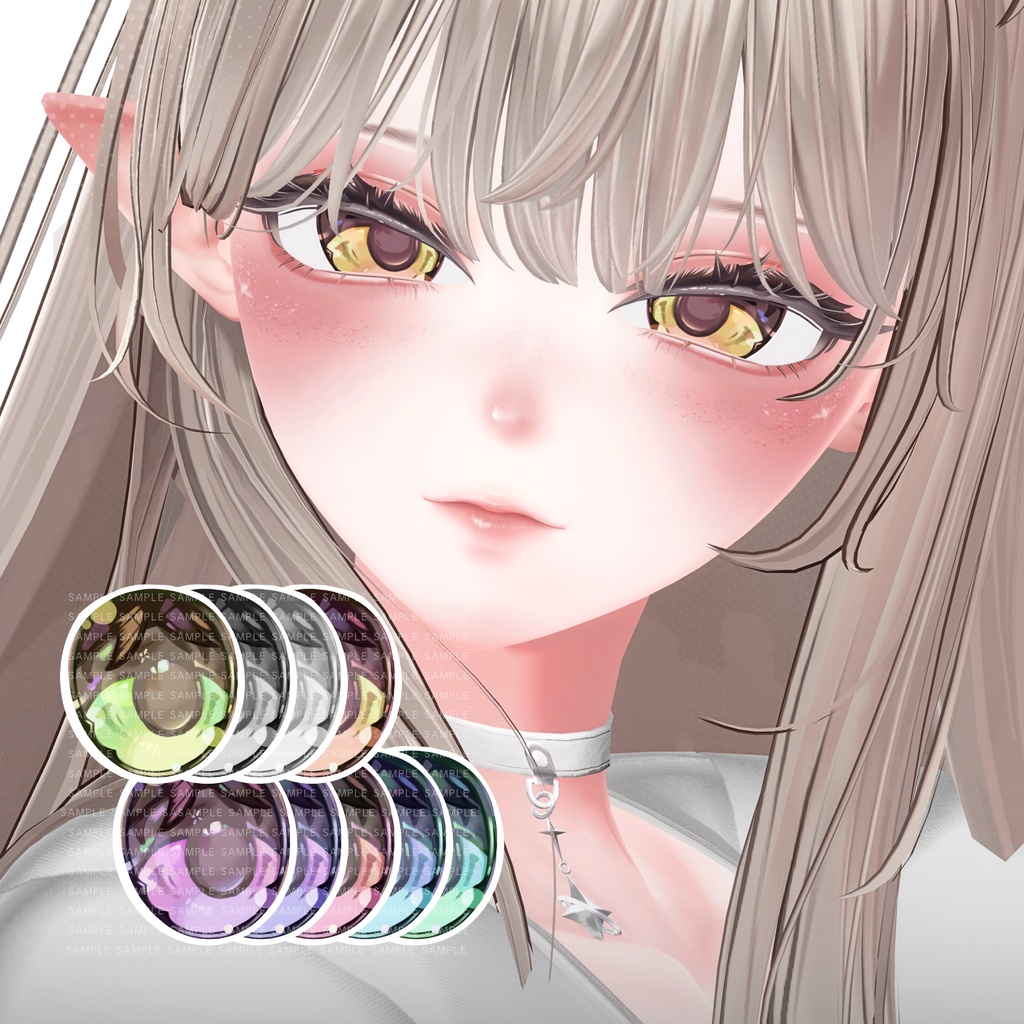 【海咲 Misaki】Elf Veil Eye + MakeUp + Blendshape