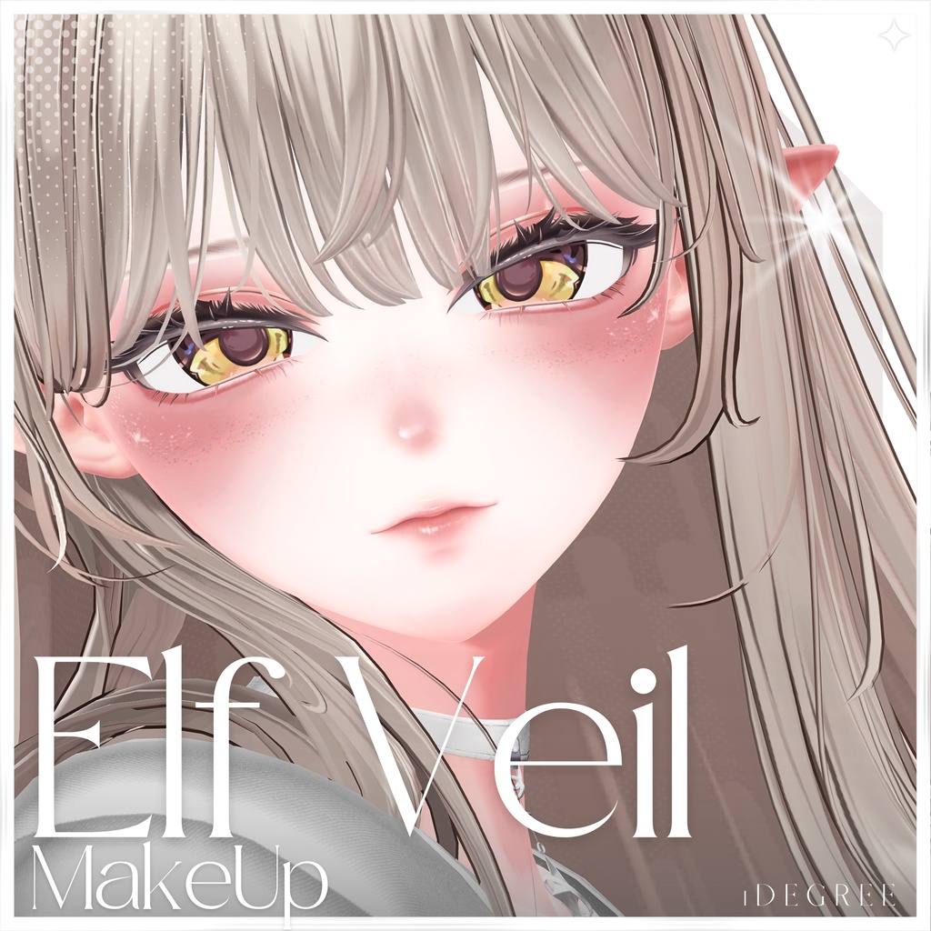【海咲 Misaki】Elf Veil Eye + MakeUp + Blendshape
